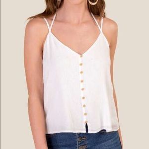 francesca’s white tank top